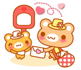 Bear "Kuma chan" message. sticker #7627911