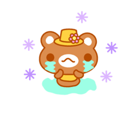 Bear "Kuma chan" message. sticker #7627931