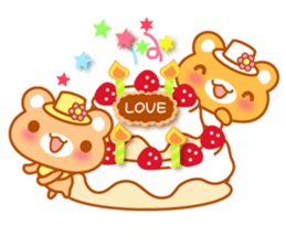 Bear "Kuma chan" message. sticker #7627934