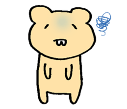 Overbite of bear sticker #7628184
