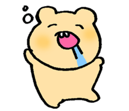 Overbite of bear sticker #7628193
