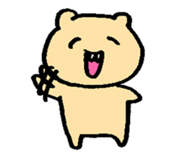 Overbite of bear sticker #7628201