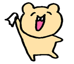 Overbite of bear sticker #7628202