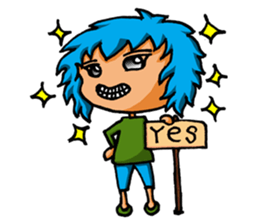 Blue Siam Boy sticker #7628261