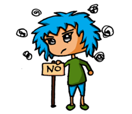 Blue Siam Boy sticker #7628262