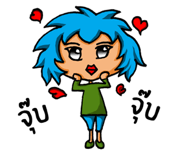 Blue Siam Boy sticker #7628277