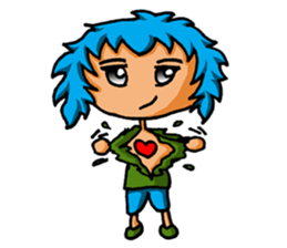 Blue Siam Boy sticker #7628278