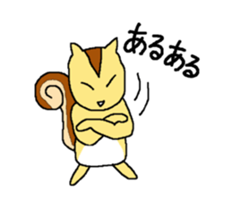 Squirrel named "Liz" sticker #7628383