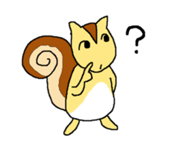 Squirrel named "Liz" sticker #7628408