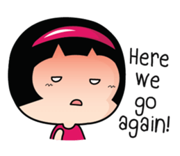 Aromi Grumpy Girl (EN) sticker #7628422