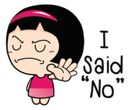 Aromi Grumpy Girl (EN) sticker #7628430
