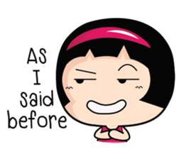 Aromi Grumpy Girl (EN) sticker #7628438