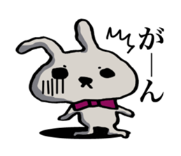 The rabbit which swelled up. sticker #7628466