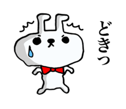 The rabbit which swelled up. sticker #7628483