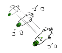 Japanese white radish 3 sticker #7629103