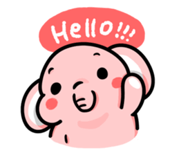 Little Pinky Elephant sticker #7629700