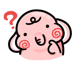 Little Pinky Elephant sticker #7629704