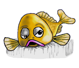 Beautiful fish sticker #7630947