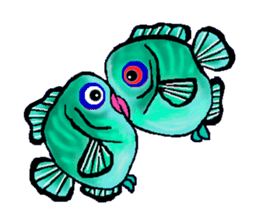 Beautiful fish sticker #7630956