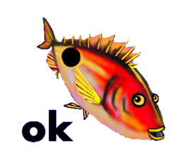 Beautiful fish sticker #7630965