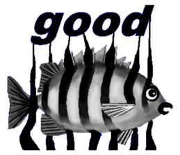 Beautiful fish sticker #7630966