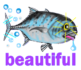 Beautiful fish sticker #7630974