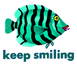 Beautiful fish sticker #7630978