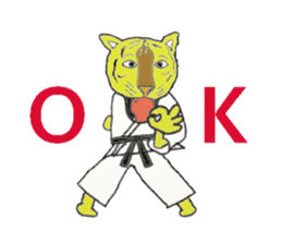 tiger us karate sticker #7631900