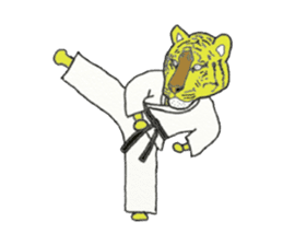 tiger us karate sticker #7631930