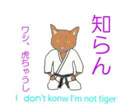 tiger us karate sticker #7631931