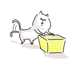 He is like a cat. 2 sticker #7632082