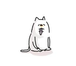 He is like a cat. 2 sticker #7632089