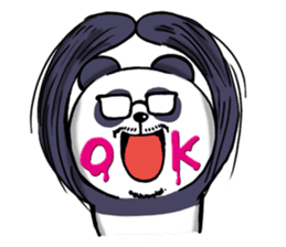 Hige Megane Panda sticker #7632168