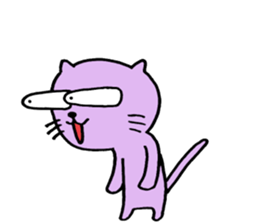 Cat of few words sticker #7632621