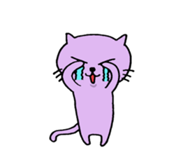 Cat of few words sticker #7632622