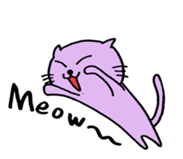 Cat of few words sticker #7632623