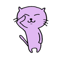 Cat of few words sticker #7632624