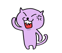 Cat of few words sticker #7632628