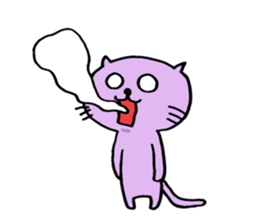 Cat of few words sticker #7632631