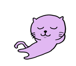 Cat of few words sticker #7632635