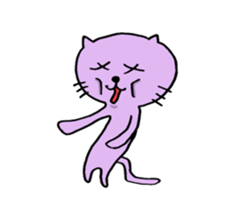 Cat of few words sticker #7632636