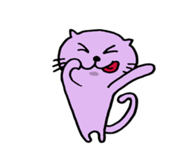 Cat of few words sticker #7632637