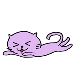 Cat of few words sticker #7632638