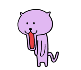 Cat of few words sticker #7632639