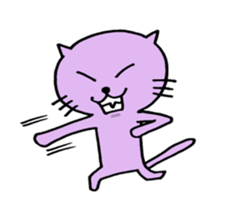 Cat of few words sticker #7632640