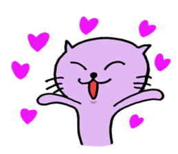 Cat of few words sticker #7632641