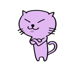 Cat of few words sticker #7632645