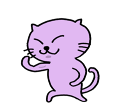 Cat of few words sticker #7632647