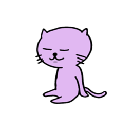 Cat of few words sticker #7632648