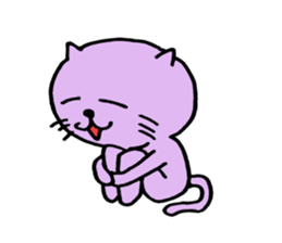 Cat of few words sticker #7632649